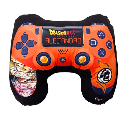 Cojin Forma Control Video juegos play 4 Dragon Ball miradas