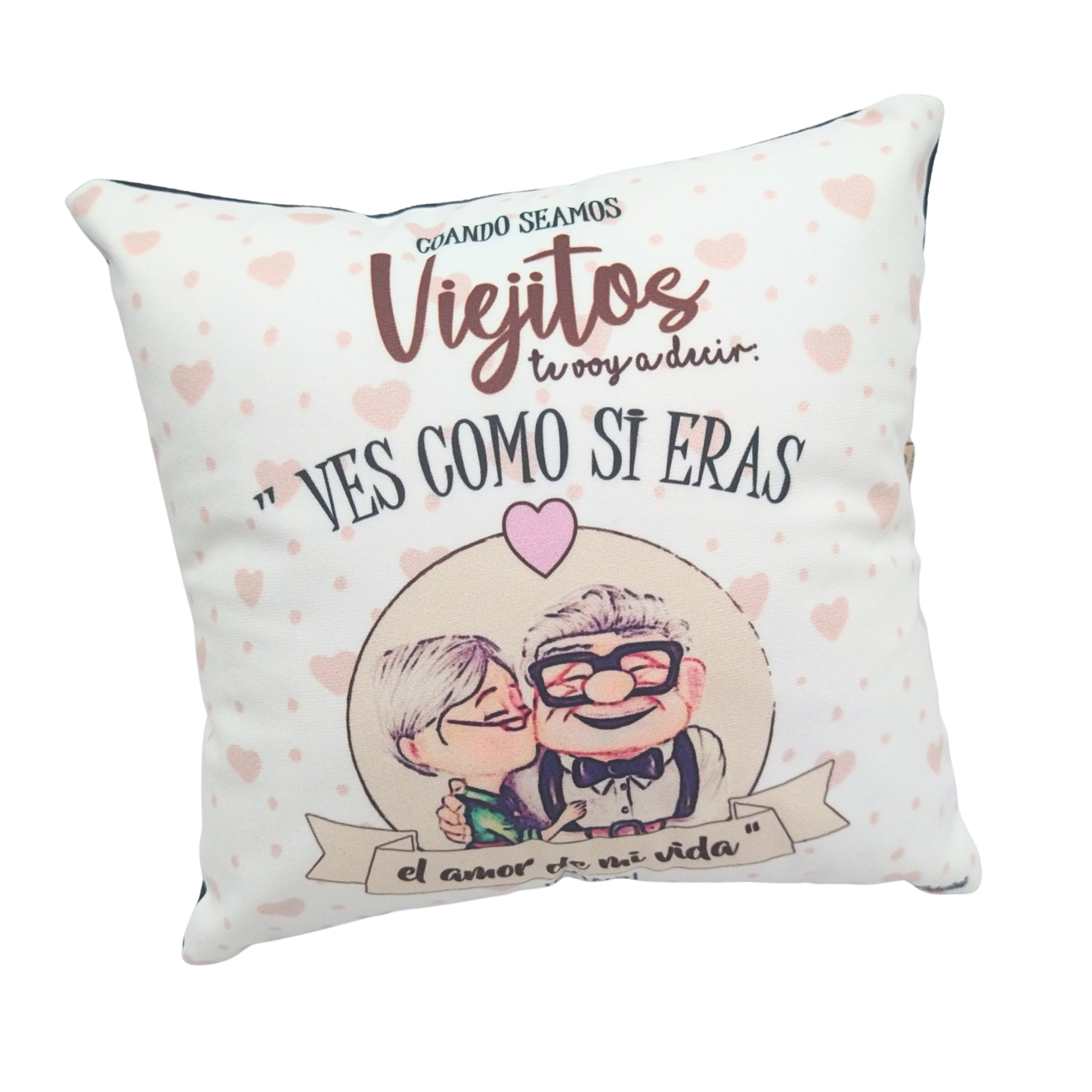 Cojin cuadrado pareja Viejitos