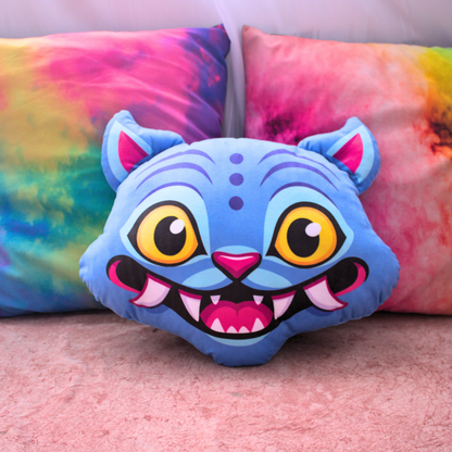 Cojín Gato Azul Derpy Tiger Guerreras Kpop