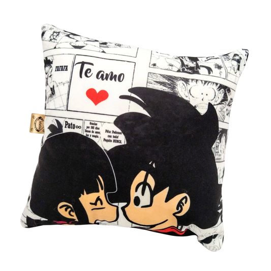 Cojin cuadrado pareja Anime te amo