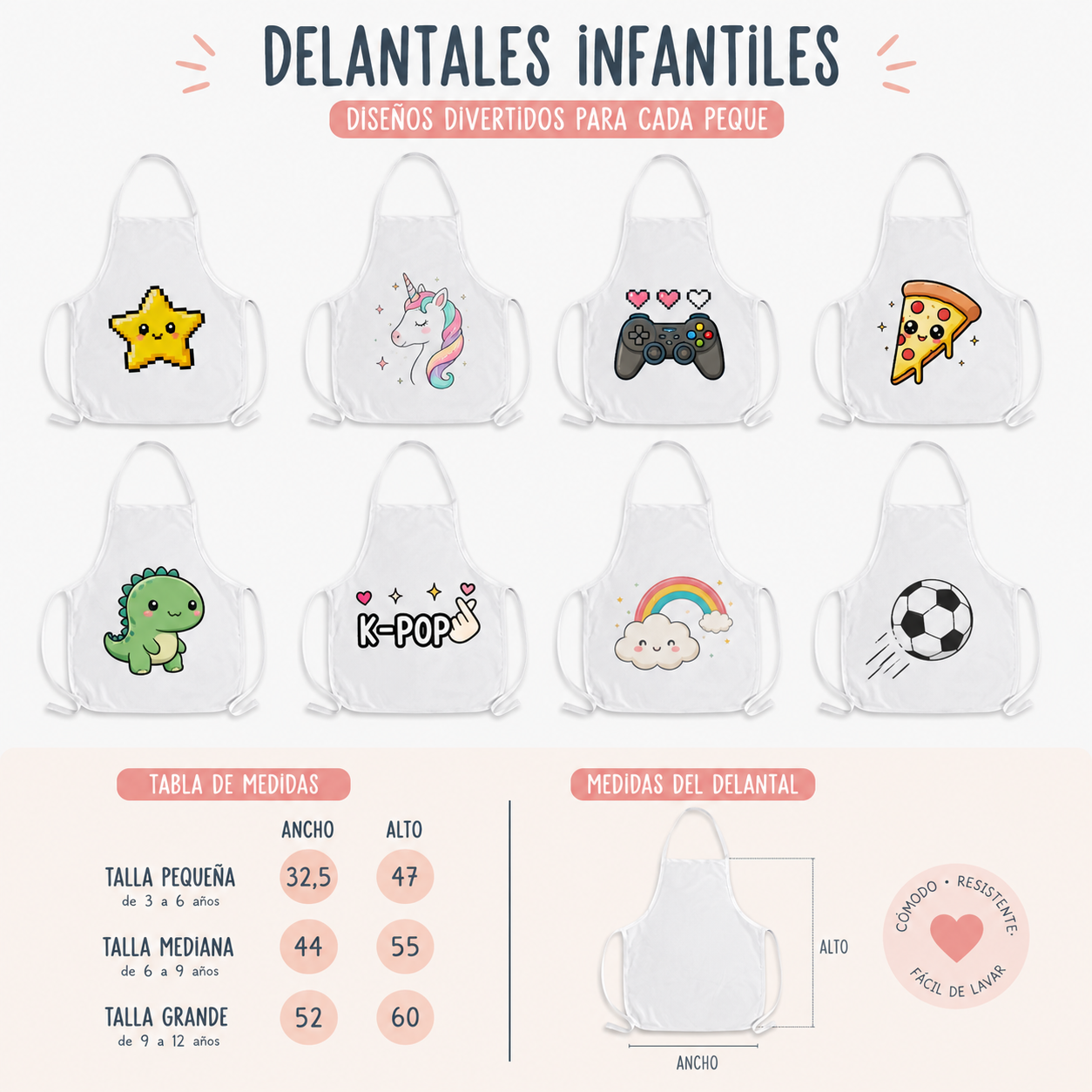 Delantales tematicos para fiestas
