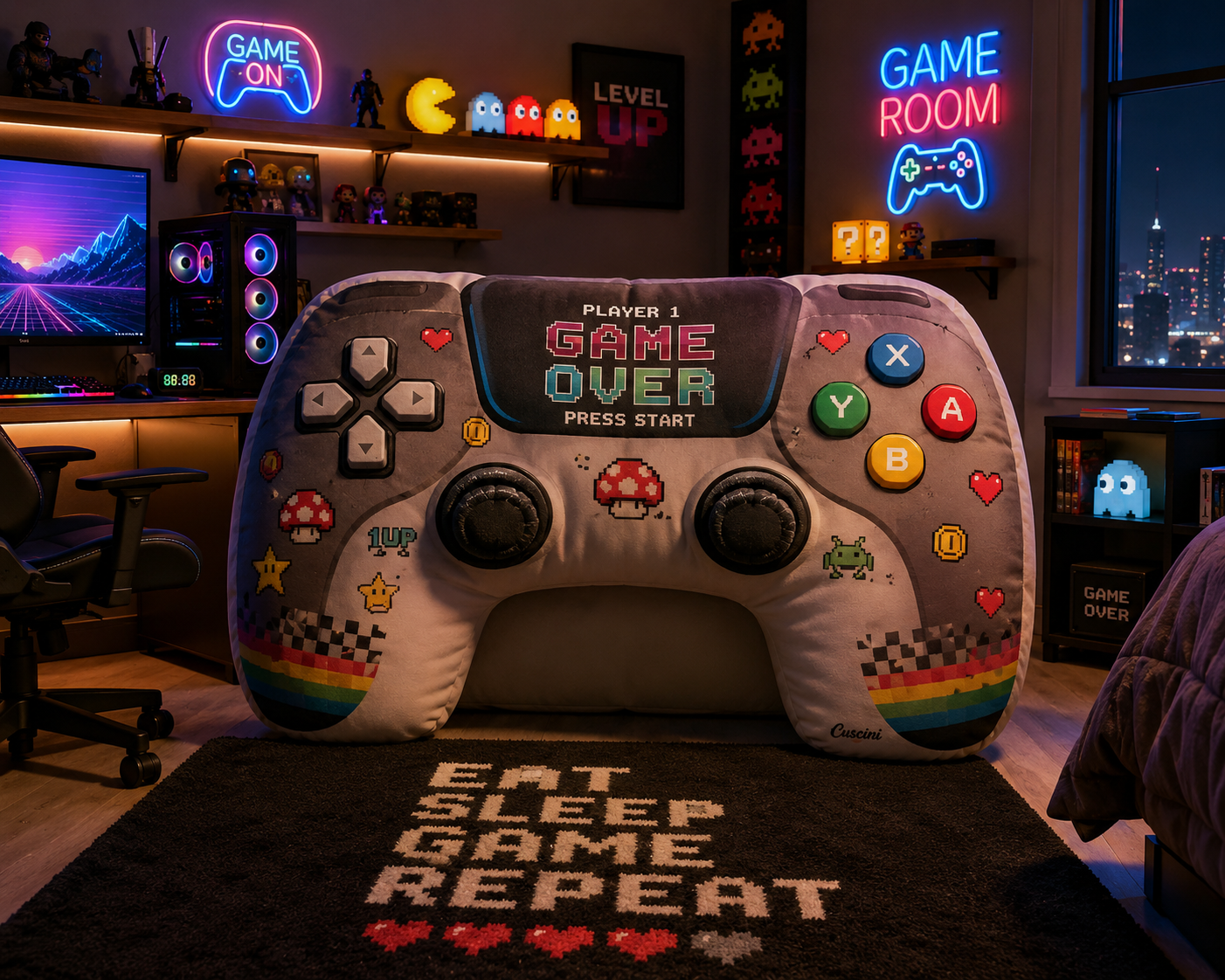 Cojin Forma Control Video juegos Retro