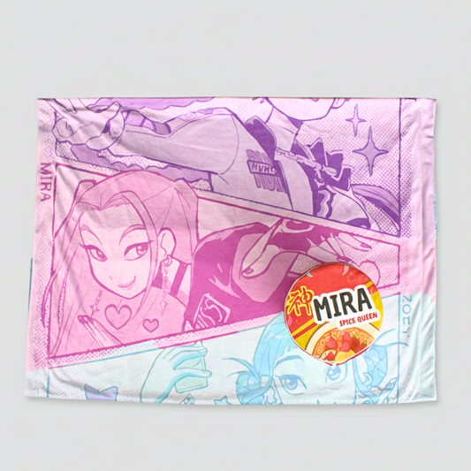 Cobija Guerreras Kpop + Empaque tipo Ramen