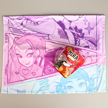 Cobija Guerreras Kpop + Empaque tipo Ramen