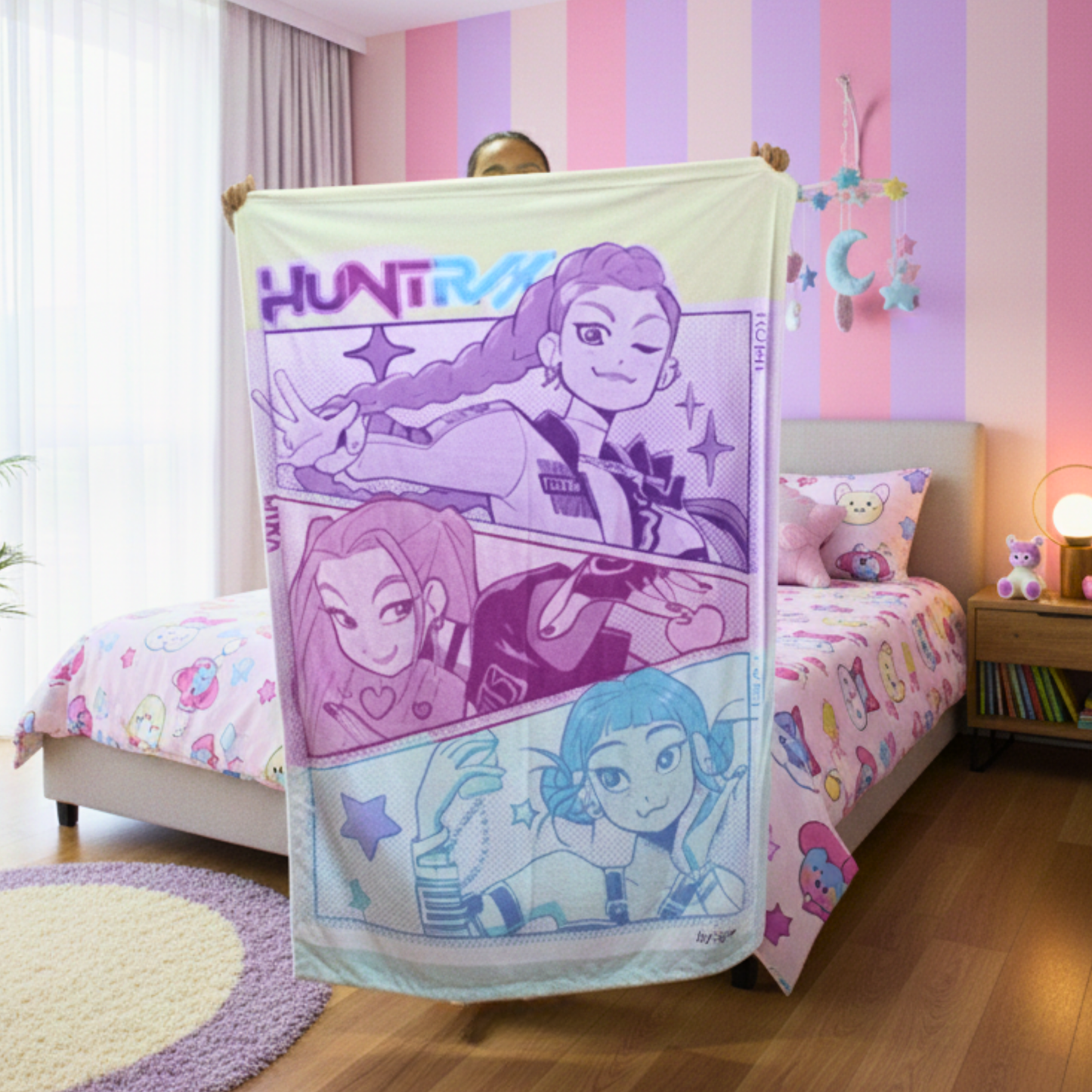 Cobija Guerreras Kpop + Empaque tipo Ramen