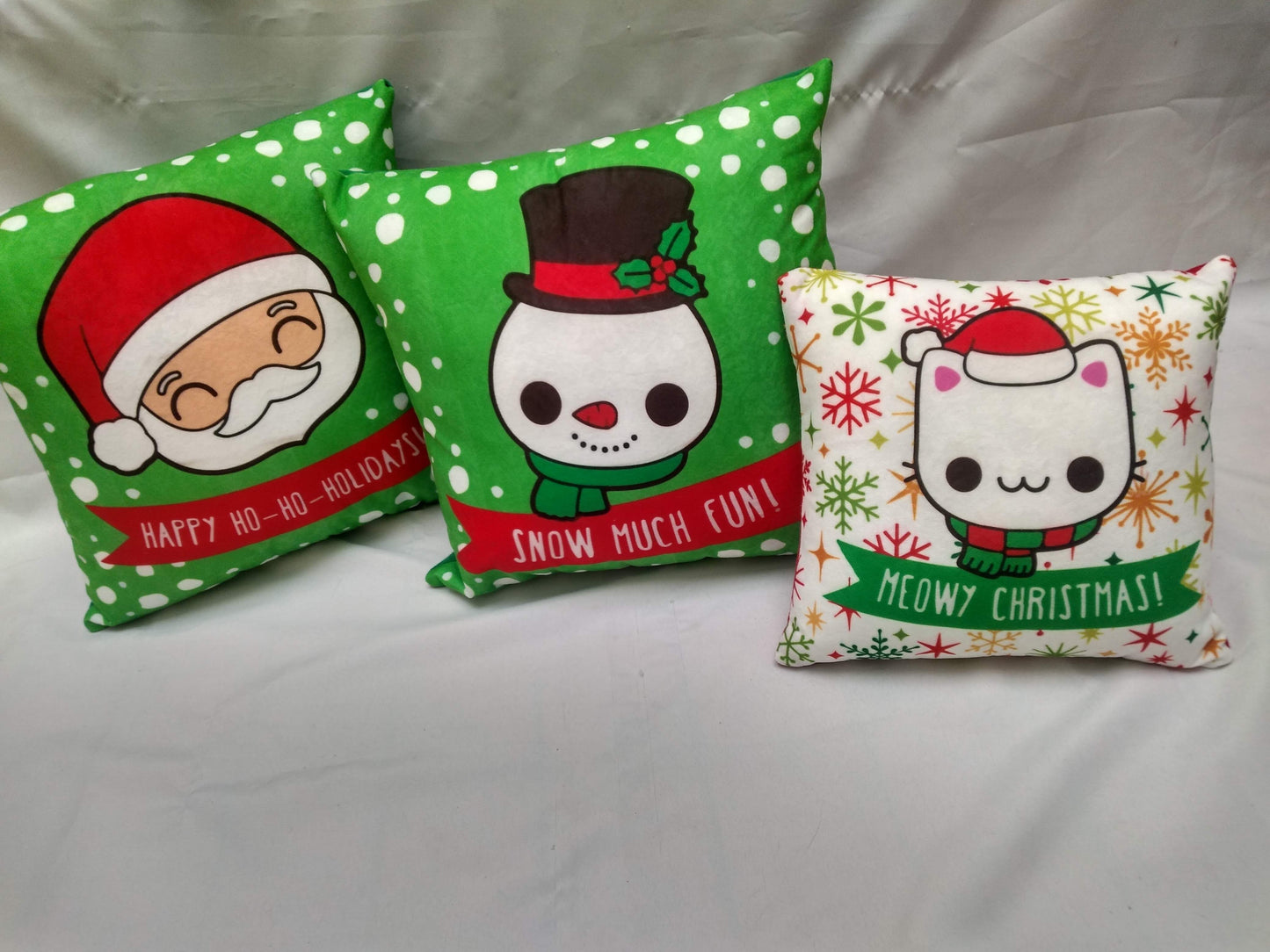 Cojines decorativos navidad gato