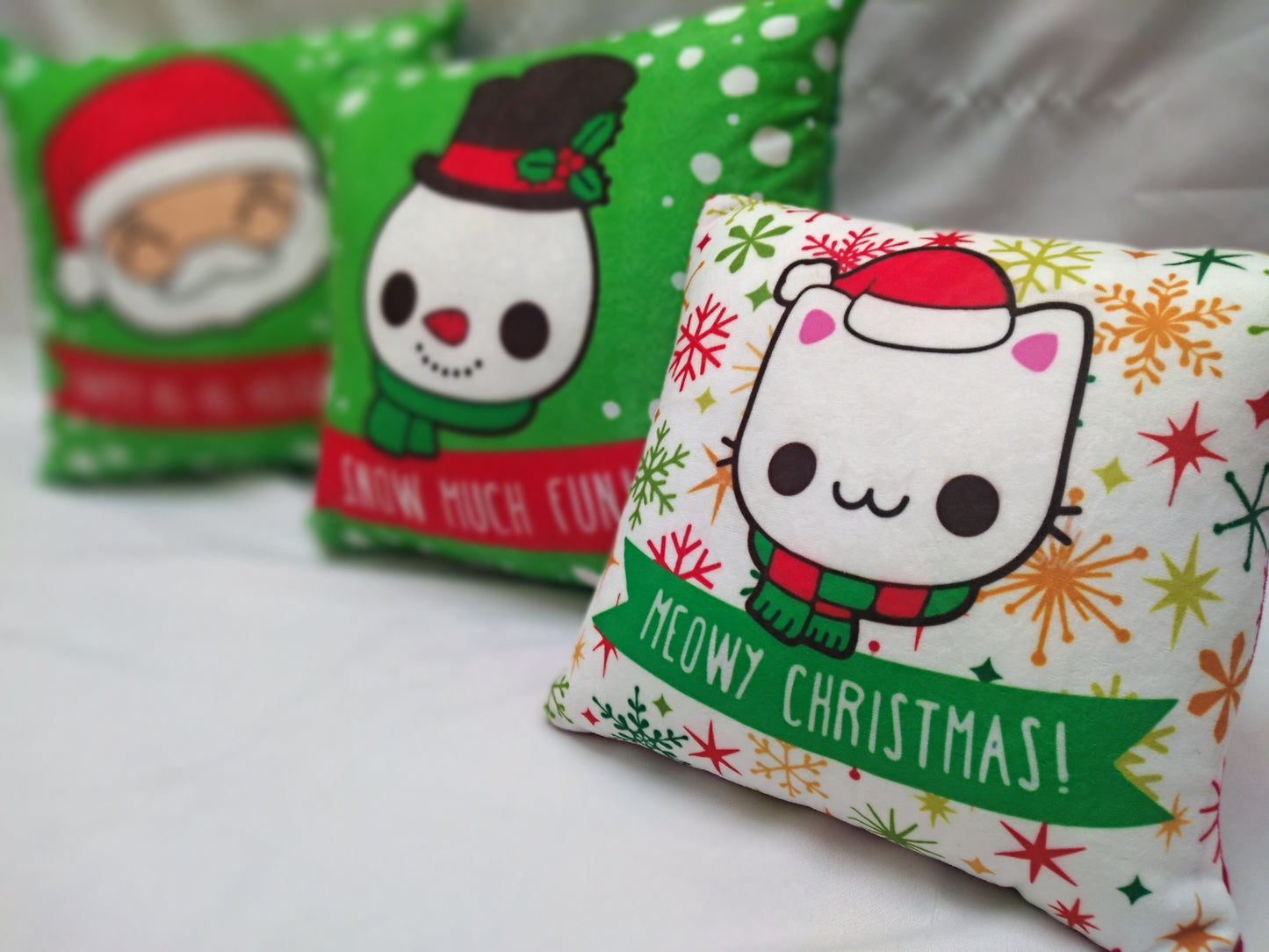 Cojines decorativos navidad gato