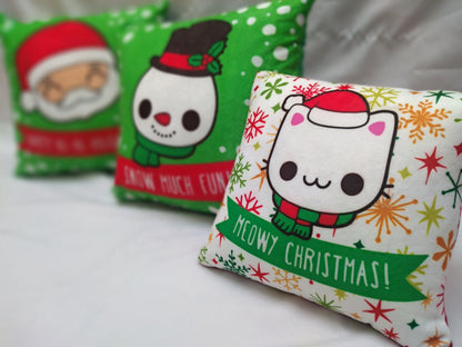 Cojines decorativos navidad gato