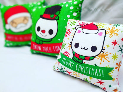 Cojines decorativos navidad gato