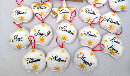 Adornos navideños para arbol o puerta