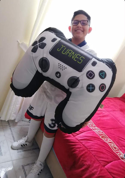 Cojin gamer Forma Control Video juegos play 5 blanco real Madrid