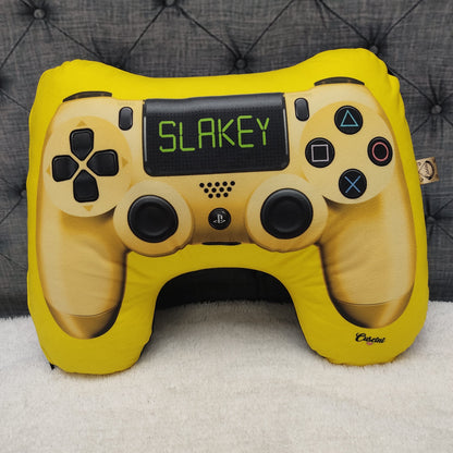 Cojin gamer Forma Control Video juegos play 4 amarillo