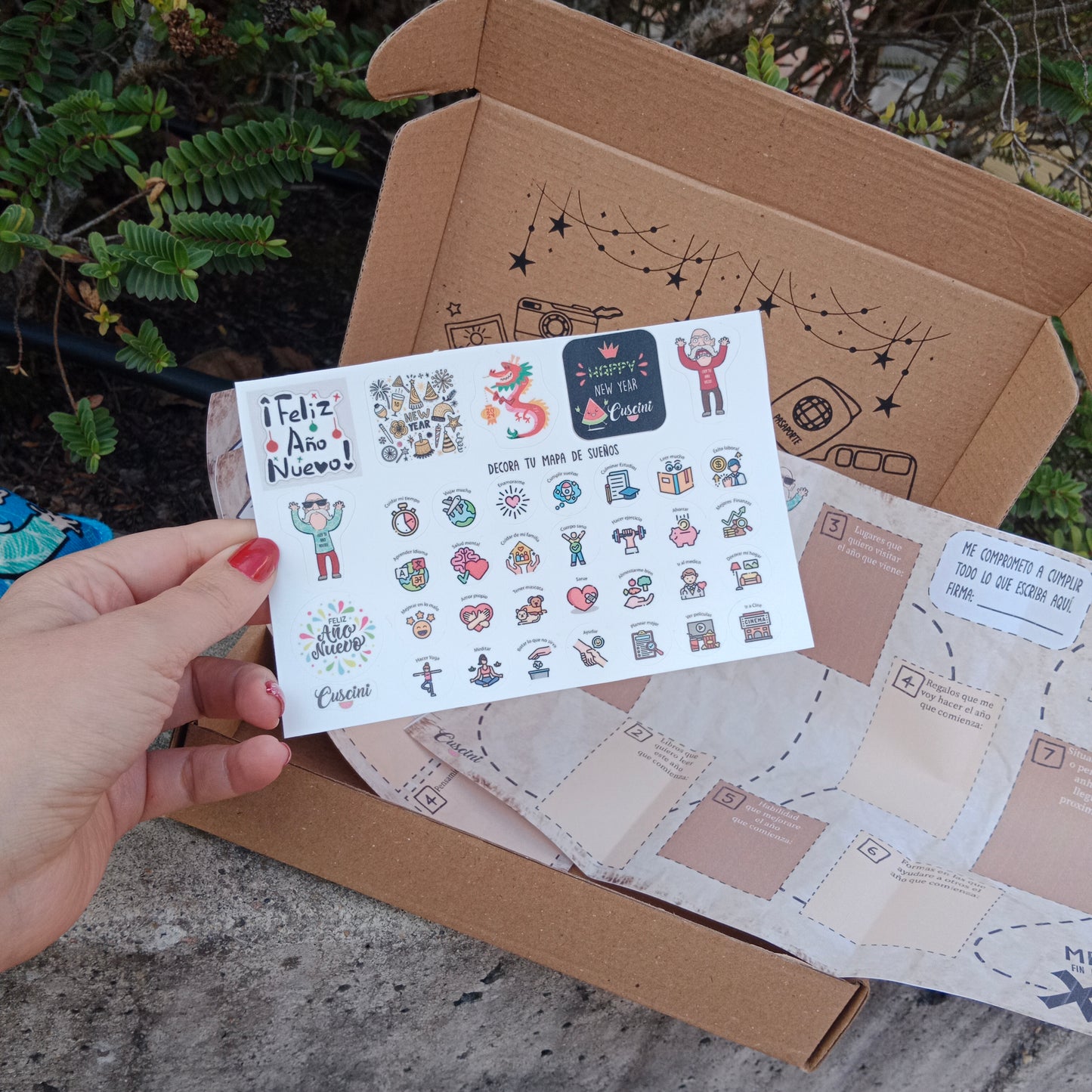 Kit año viejo y año nuevo miniatura