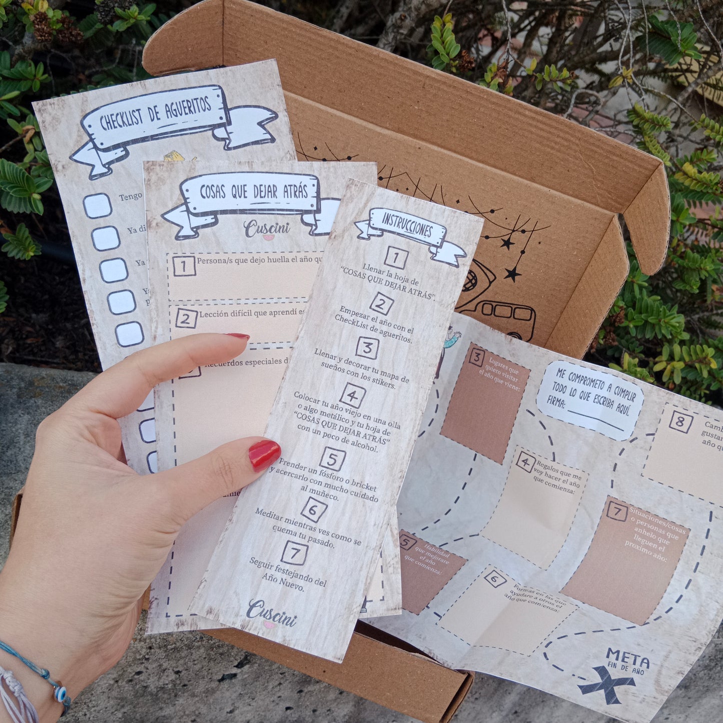 Kit año viejo y año nuevo miniatura