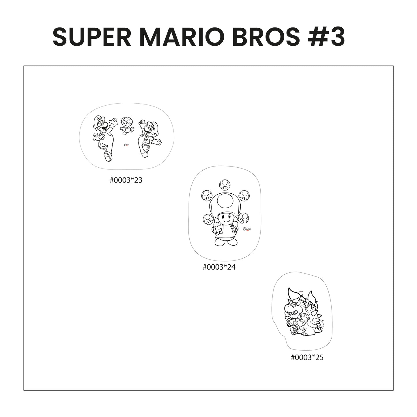 Cojines para pintar Tematica Mario Bros  (12 unds)