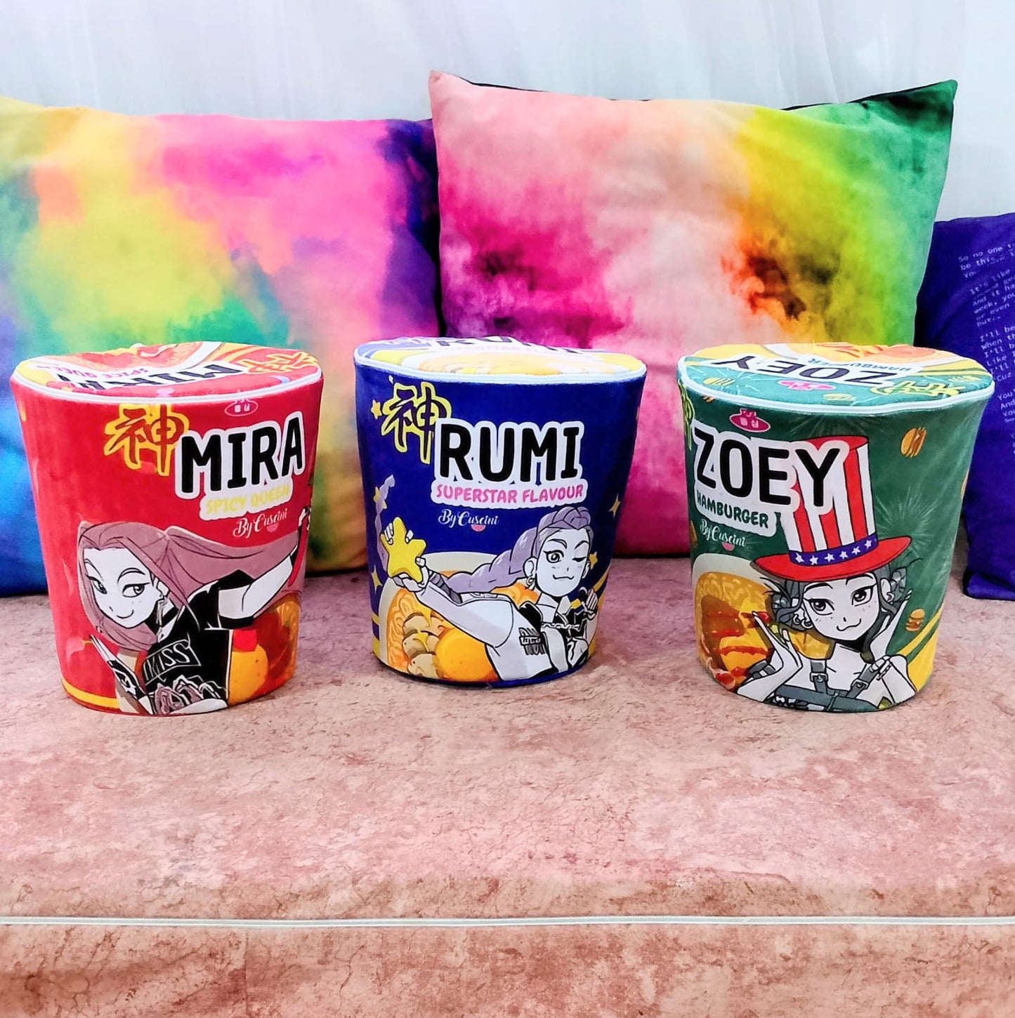 Cobija Guerreras Kpop + Empaque tipo Ramen